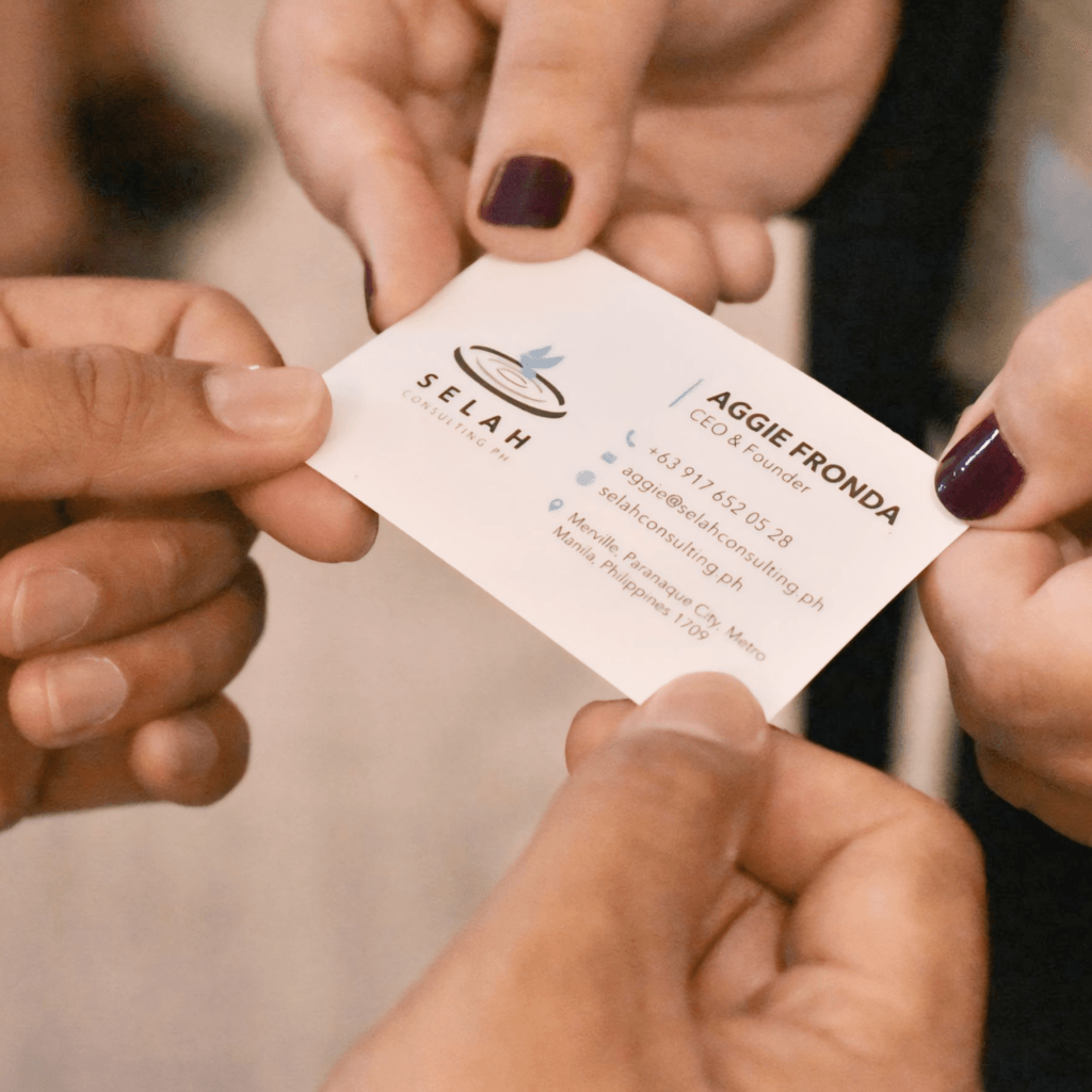 Selah Consulting PH business consultancy and training contact card