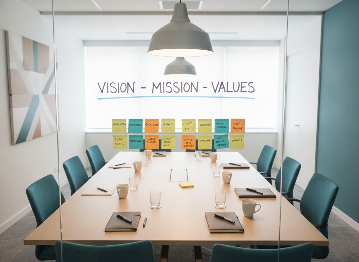 Business team collaboration for strategic planning and management consulting